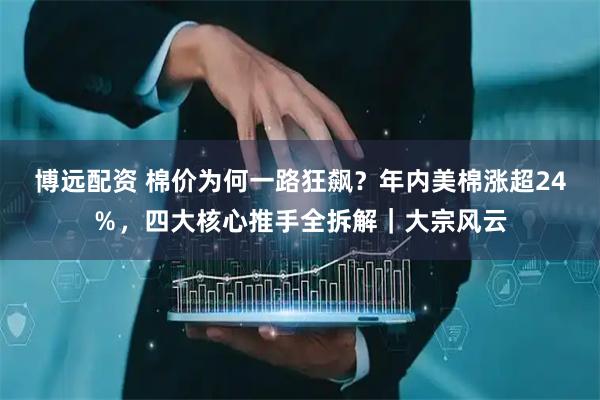 博远配资 棉价为何一路狂飙？年内美棉涨超24％，四大核心推手全拆解｜大宗风云